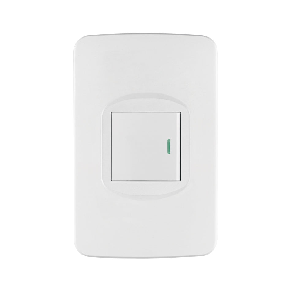 Placa armada 1 interruptor de 3 vías 1.5 módulos, Toledo Caja con 10, 29056