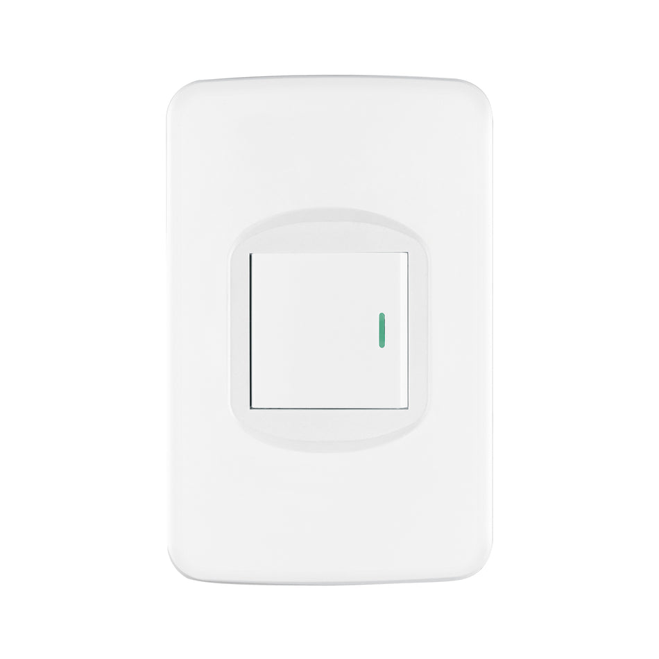 Placa armada 1 interruptor 1.5 módulos, Toledo, Basic Caja con 10, 29052