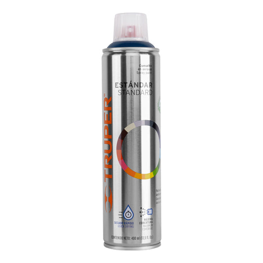 Pintura en aerosol, azul ultramar, bote esbelto, 400 ml Caja con 4, 19041