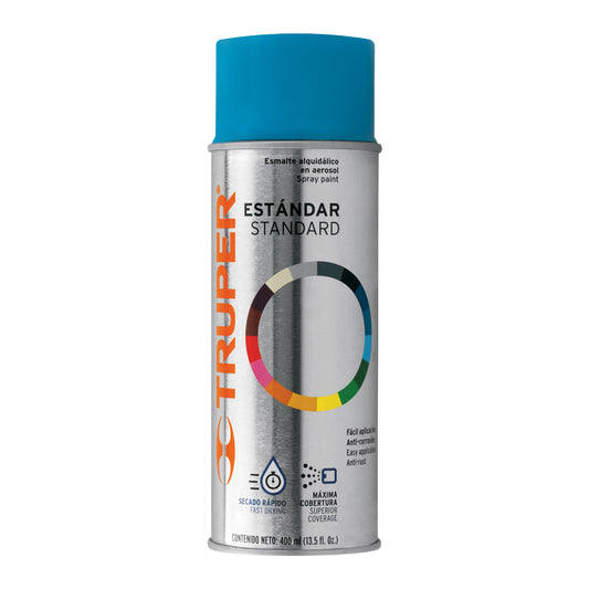 Pintura en aerosol, azul, bote tradicional, 400 ml Caja con 6, 102824