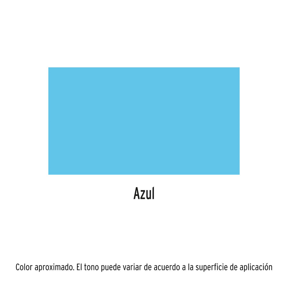 Pintura en aerosol, azul, bote esbelto, 400 ml, Truper Caja con 4, 19039