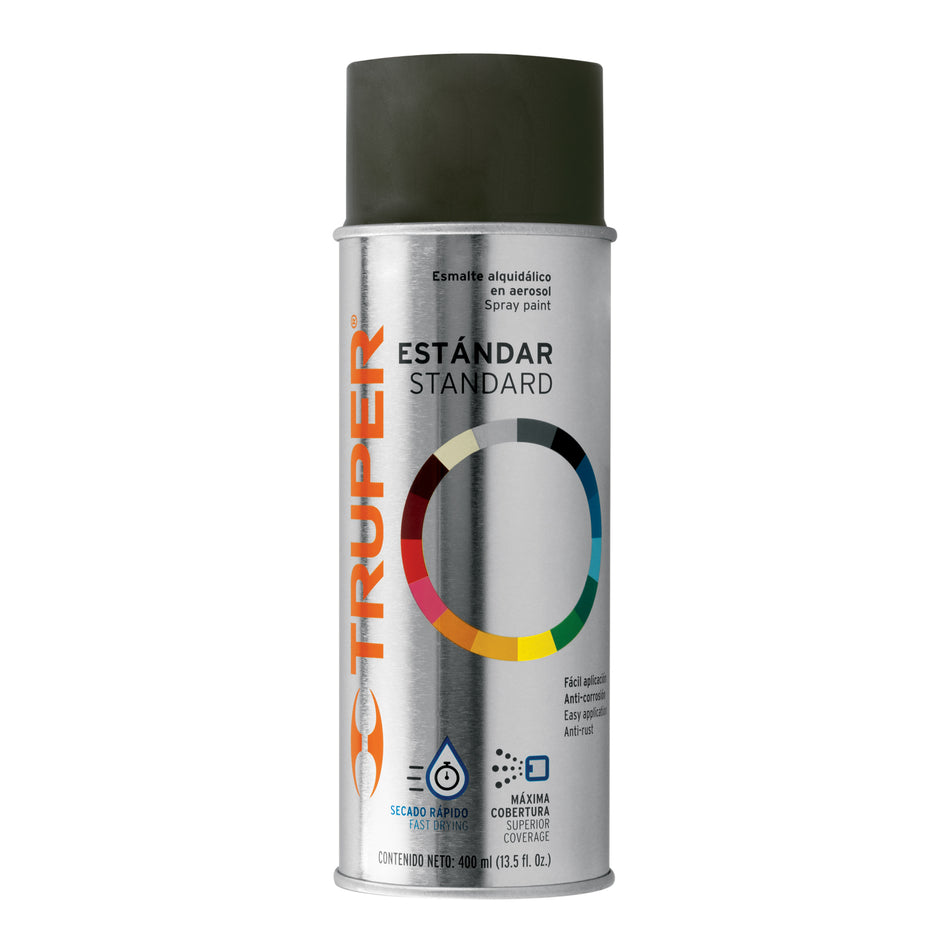 Pintura en aerosol, café anodizado, bote tradicional, 400 ml Caja con 6, 102806