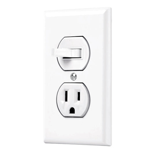 Placa armada interruptor y contacto, línea Standard, blanco Caja con 3, 45950