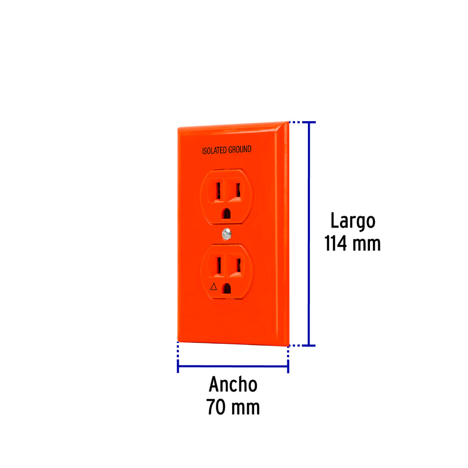 Placa armada contacto tierra aislada, línea Standard Caja con 6, 48493