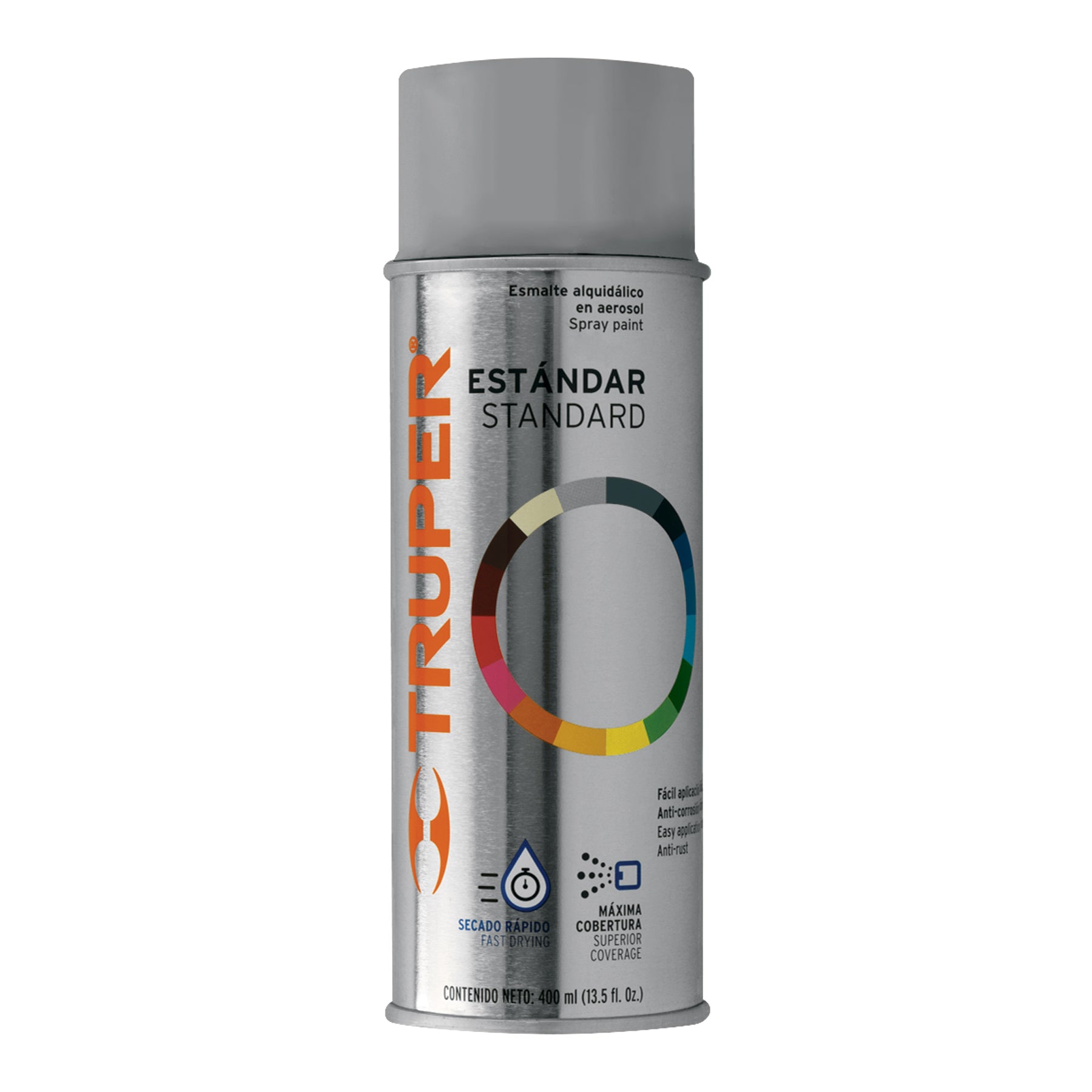 Pintura en aerosol, gris claro, bote tradicional, 400 ml, 102830