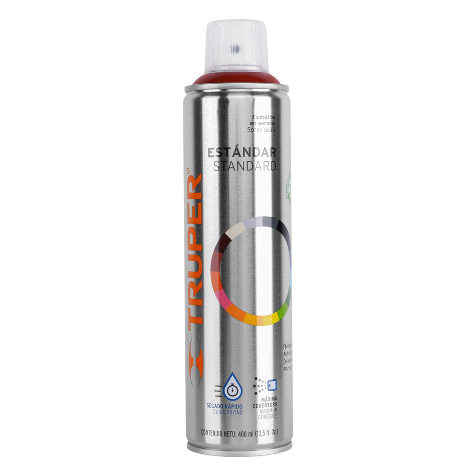 Pintura en aerosol, guinda, bote esbelto, 400 ml Caja con 4, 12764