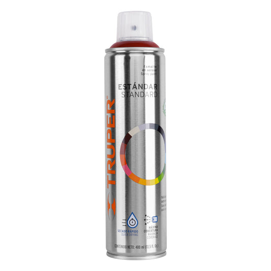 Pintura en aerosol, guinda, bote esbelto, 400 ml Caja con 4, 12764