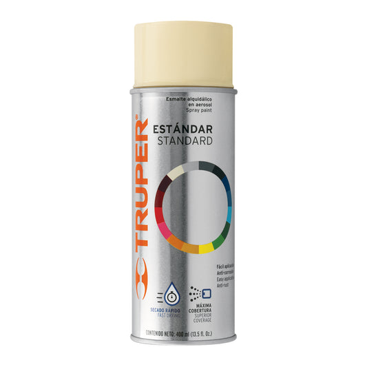 Pintura en aerosol, marfil, bote tradicional, 400 ml Caja con 6, 102828