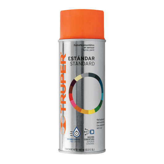 Pintura en aerosol, naranja, bote tradicional, 400 ml Caja con 6, 102822