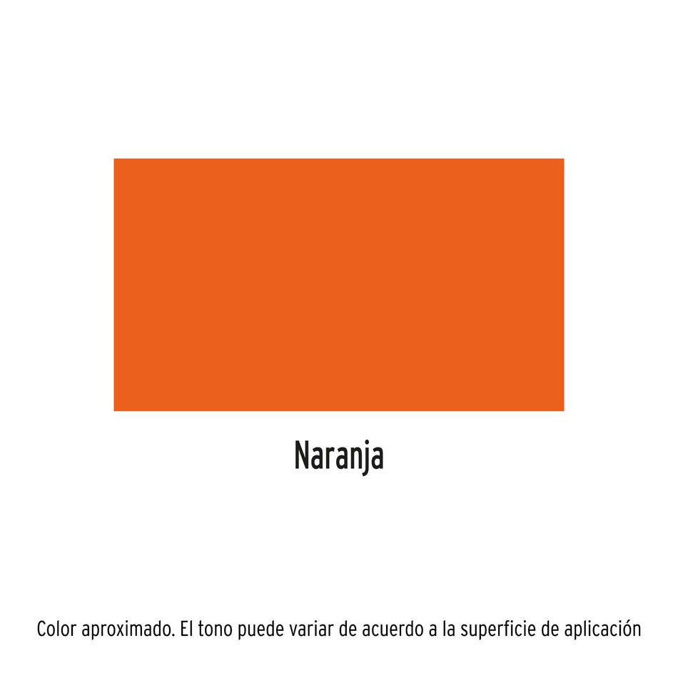 Pintura en aerosol, naranja, bote esbelto, 400 ml Caja con 8, 19037