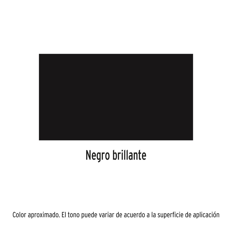 Pintura en aerosol,negro brillante, 400ml, Pretul Caja con 4, 27170