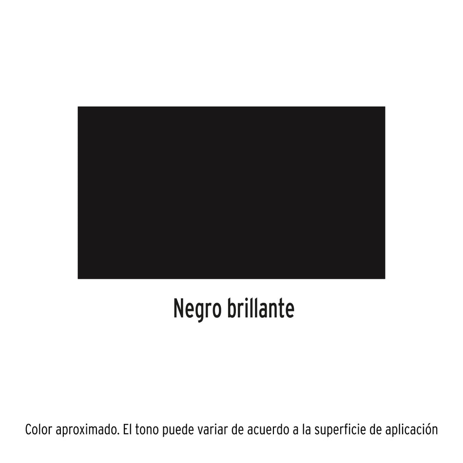 Pintura en aerosol, negro brillante, bote esbelto, 400 ml Caja con 12, 19031