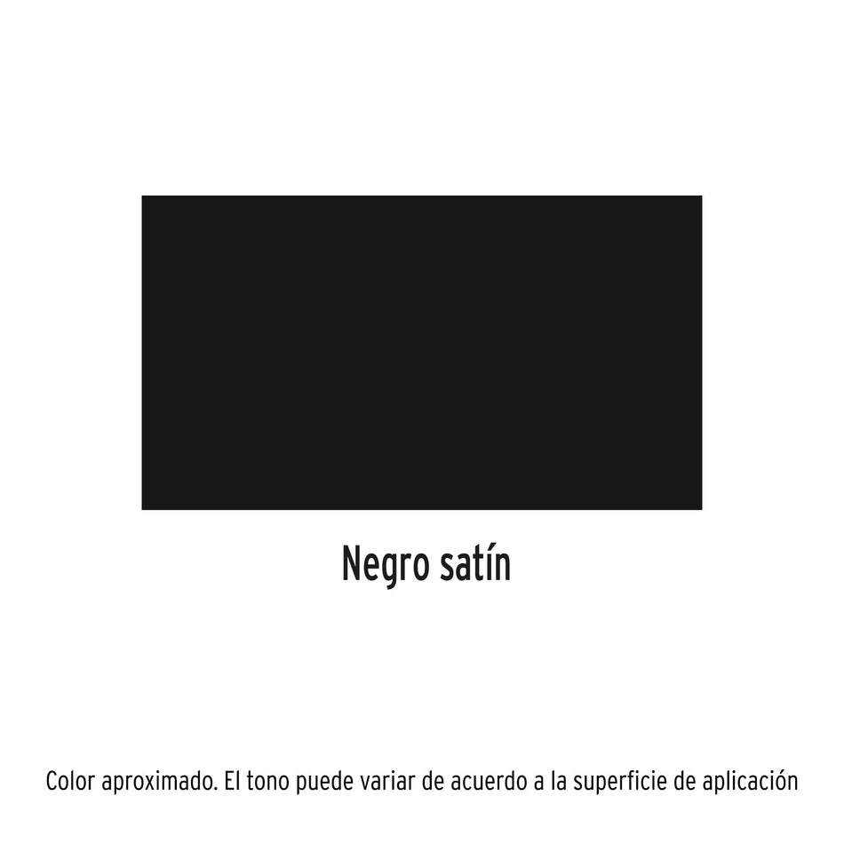 Pintura en aerosol, negro satín, bote esbelto, 400 ml Caja con 8, 19054