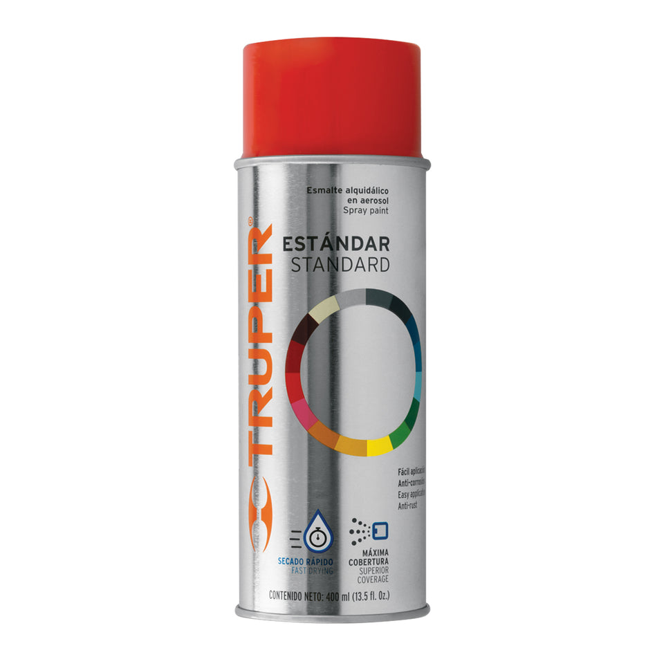 Pintura en aerosol, rojo, bote tradicional, 400 ml Caja con 6, 102825