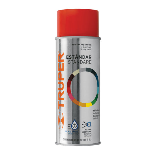Pintura en aerosol, rojo, bote tradicional, 400 ml Caja con 6, 102825