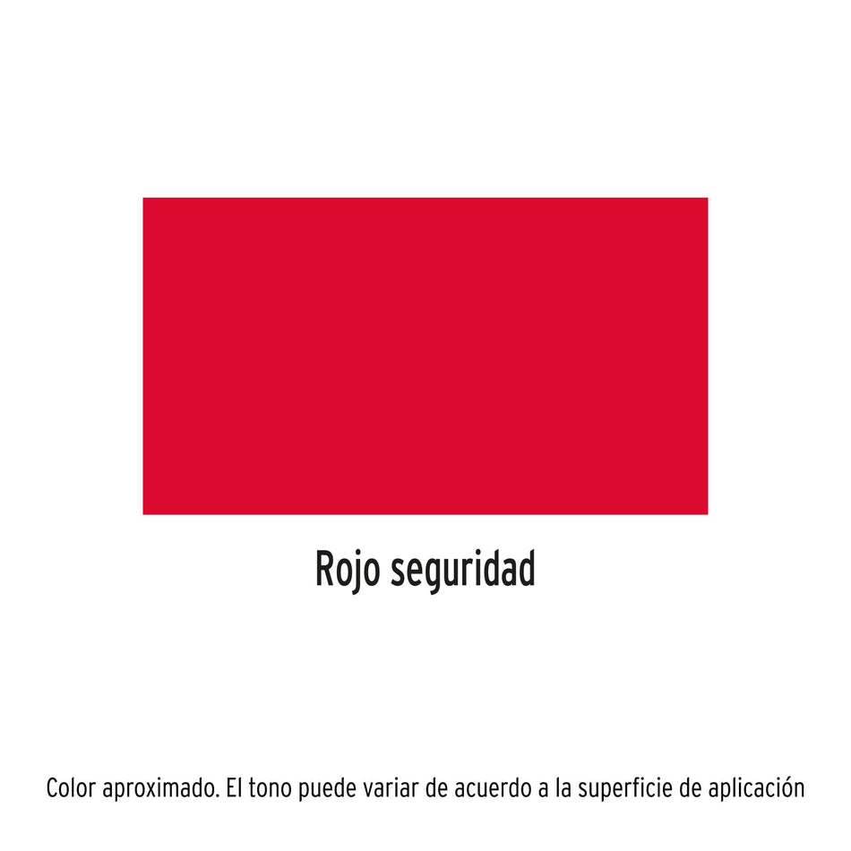 Pintura en aerosol, rojo seguridad, bote esbelto, 400 ml Caja con 4, 12732