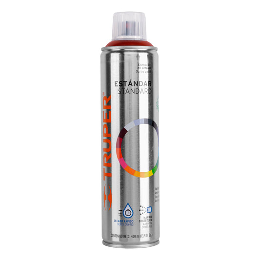 Pintura en aerosol, rojo taxi, bote esbelto, 400 ml Caja con 4, 19270