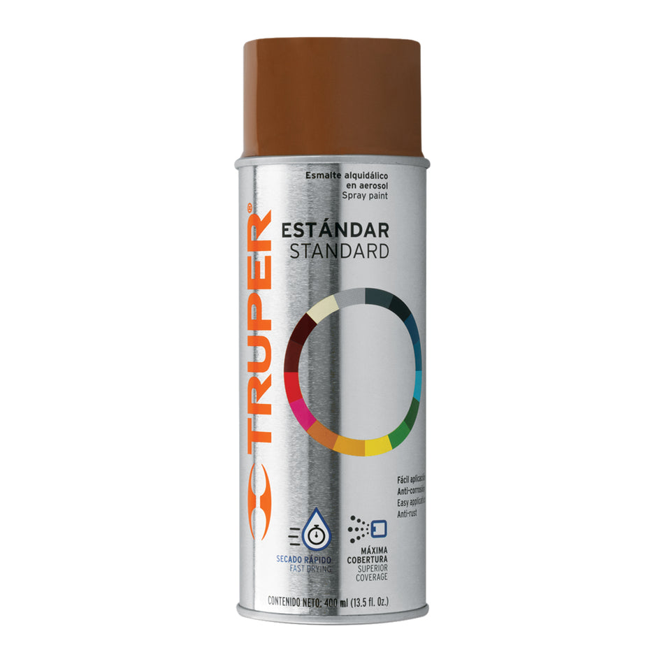 Pintura en aerosol, tabaco, bote tradicional, 400 ml Caja con 6, 102835
