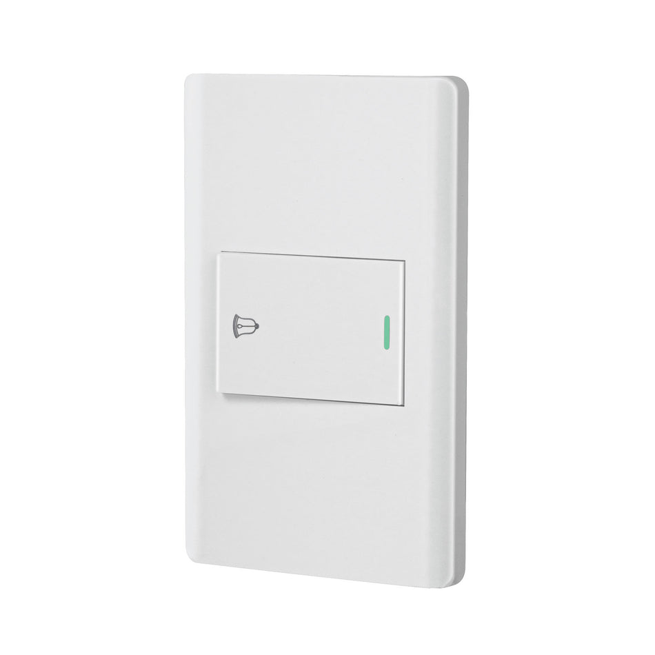 Placa armada blanca 1 interruptor de timbre 1.5 mód, Lisboa Caja con 3, 47963
