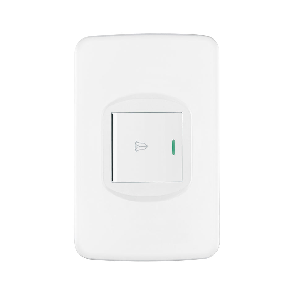 Placa armada 1 interruptor de timbre 1.5 módulos, Toledo Caja con 10, 29055