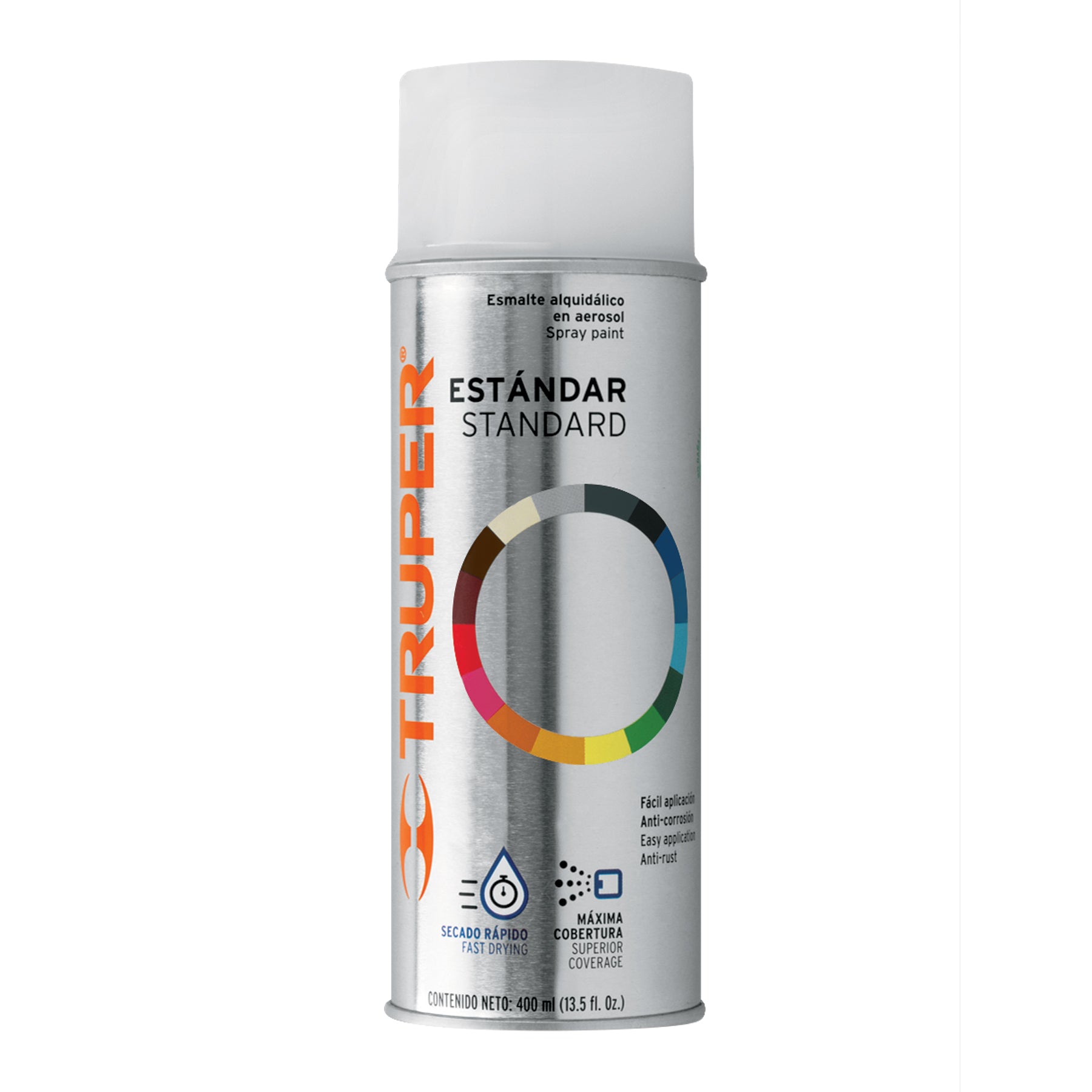 Pintura en aerosol, transparente brillante, bote trad, 400ml, 102821