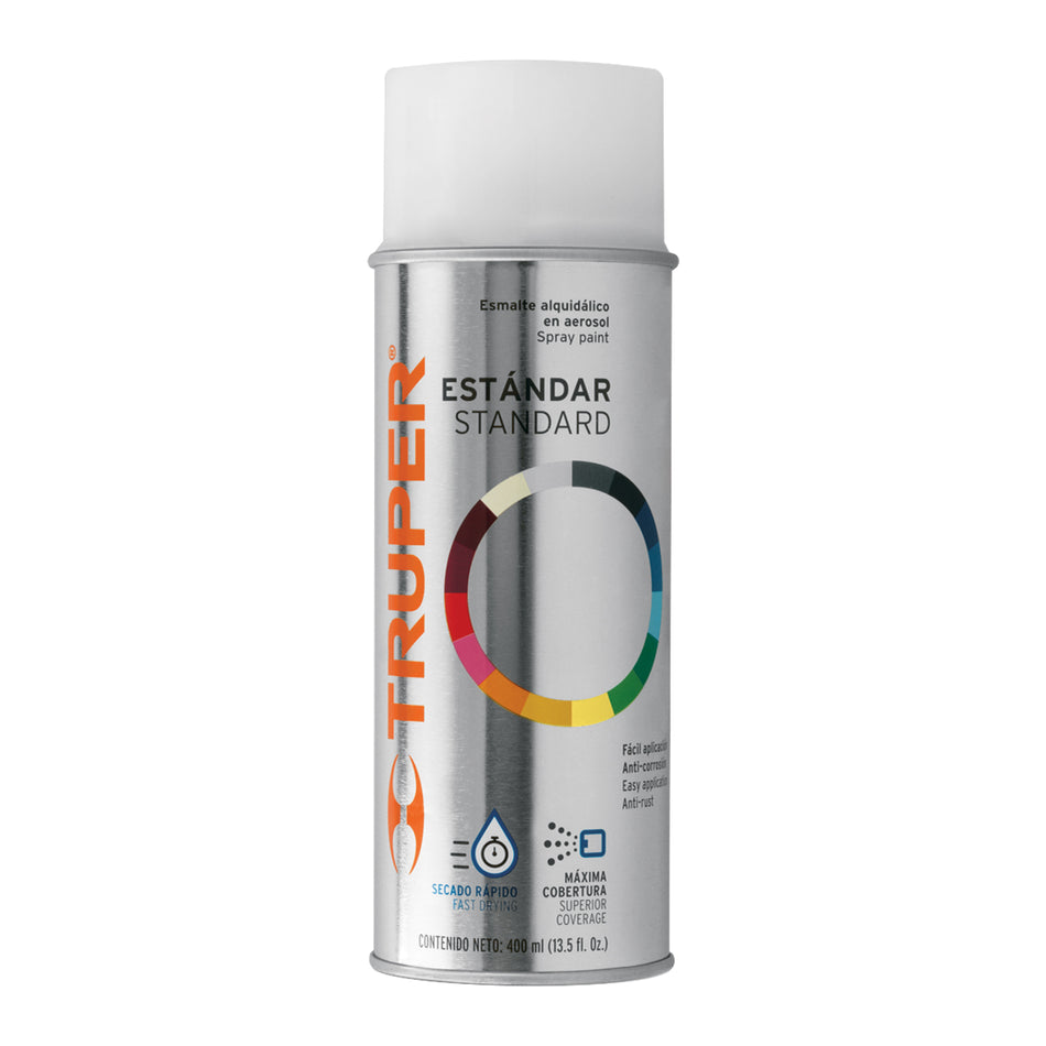 Pintura en aerosol, transparente mate,bote tradicional,400ml Caja con 6, 102801
