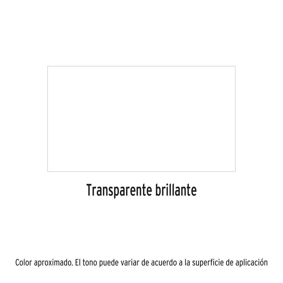 Pintura en aerosol,transparente brillante,bote esbelto,400ml Caja con 8, 19036
