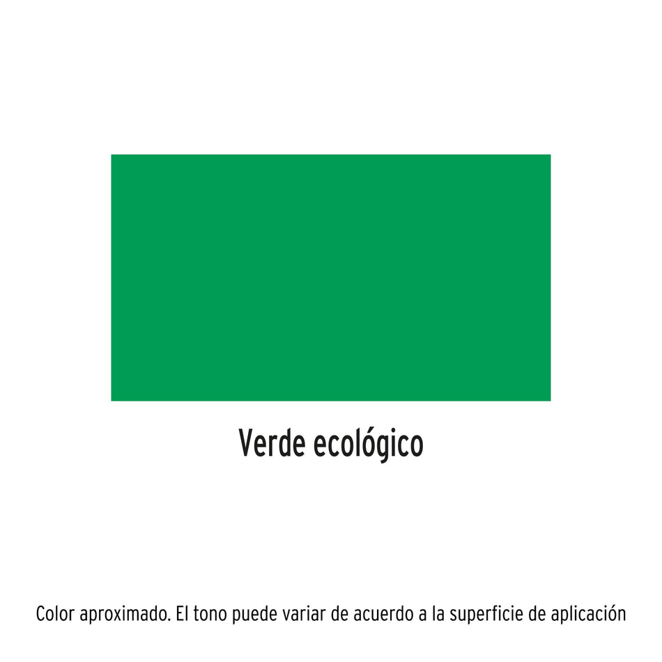 Pintura en aerosol, verde ecológico, bote esbelto, 400 ml Caja con 4, 19048