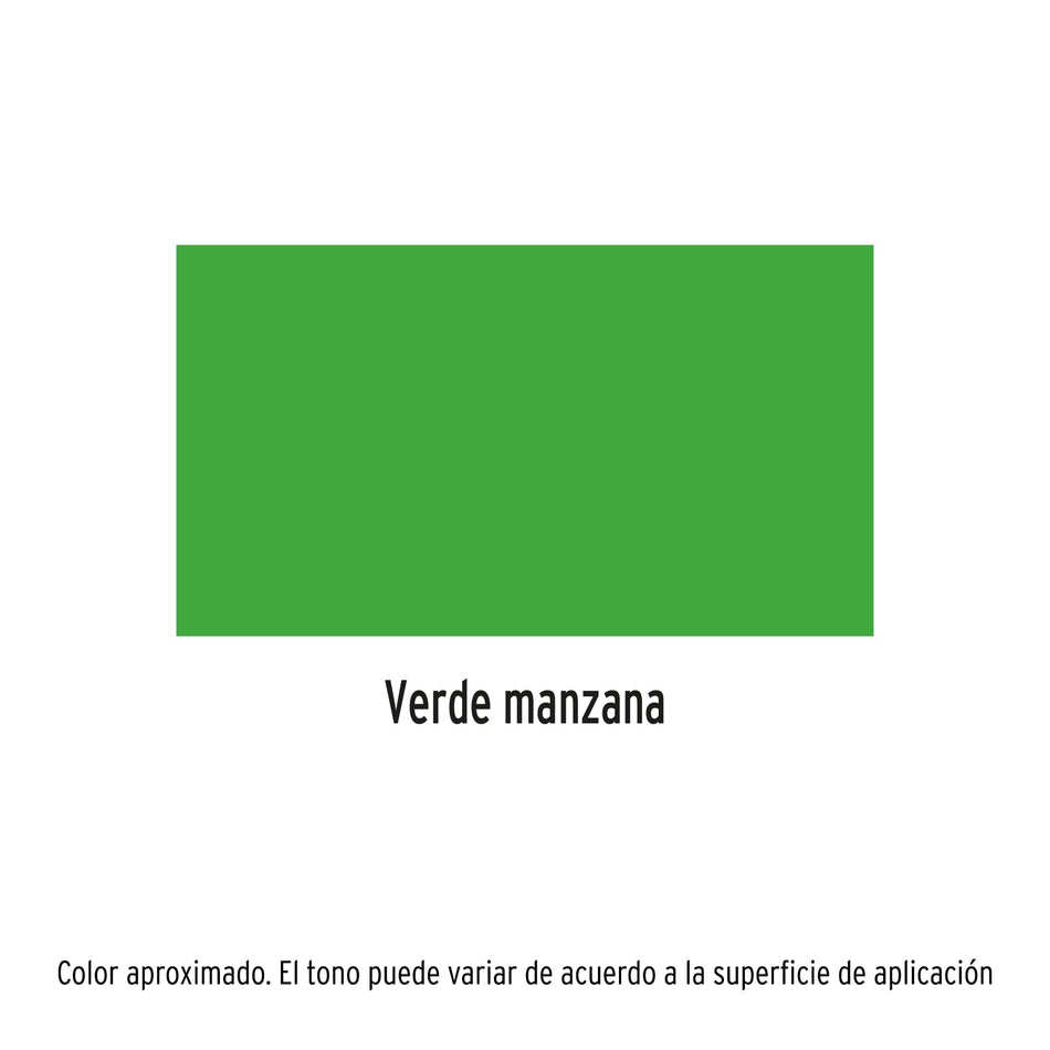 Pintura en aerosol, verde manzana, bote esbelto, 400 ml Caja con 4, 19046