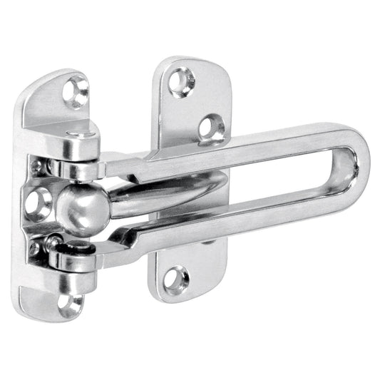 Pasador abatible para puerta, acabado cromo mate, Hermex Caja con 6, 43703