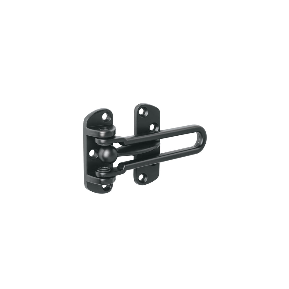 Pasador abatible para puerta, acabado negro, HERMEX Caja con 6, 45678