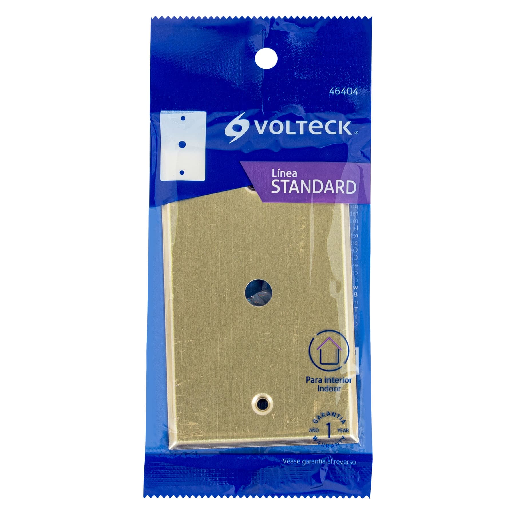 Placa pasacable de aluminio, línea Standard, Volteck, 46404