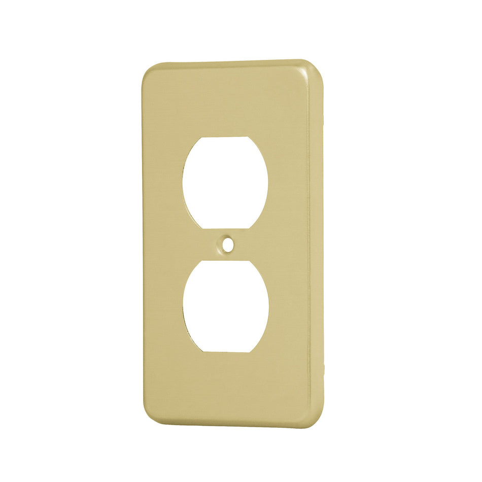 Placa dúplex de aluminio, línea Standard, Volteck Caja con 10, 46408