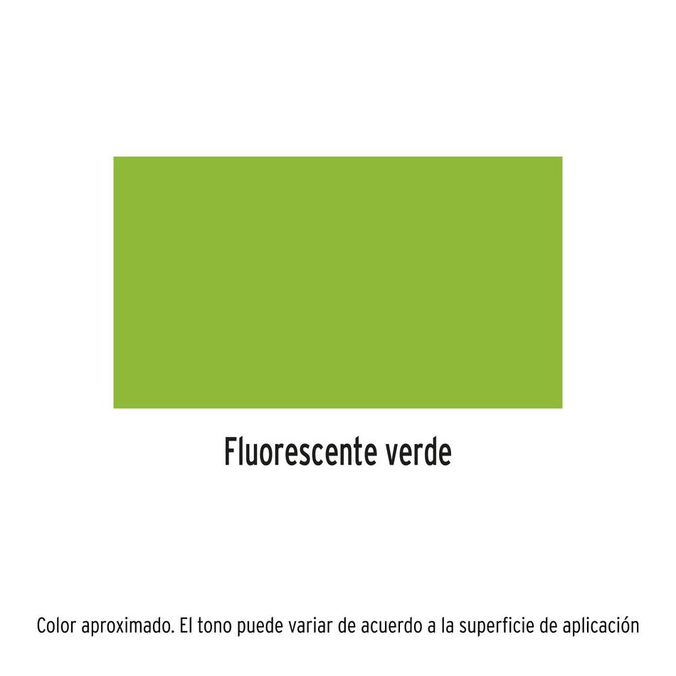 Pintura en aerosol, verde neón, bote esbelto, 400 ml Caja con 4, 19073