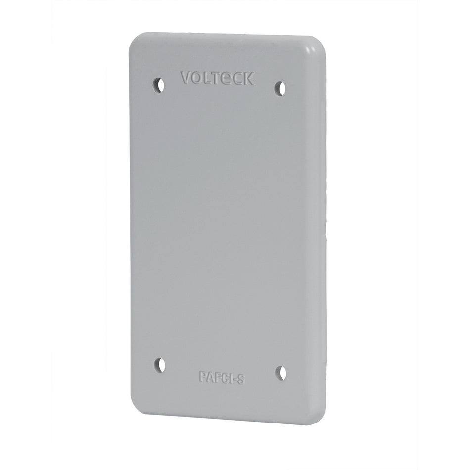 Placa tipo FS ciega, de sobreponer, Volteck Caja con 5, 46432