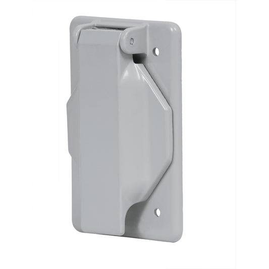 Placa tipo FS con cubierta, sencilla, sobreponer, Volteck Caja con 5, 46434