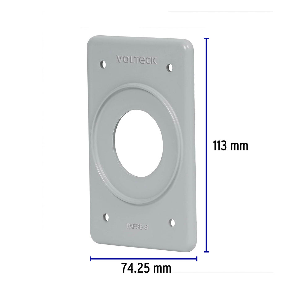 Placa para intemperie tipo FS, sencilla, de sobreponer Caja con 5, 46431