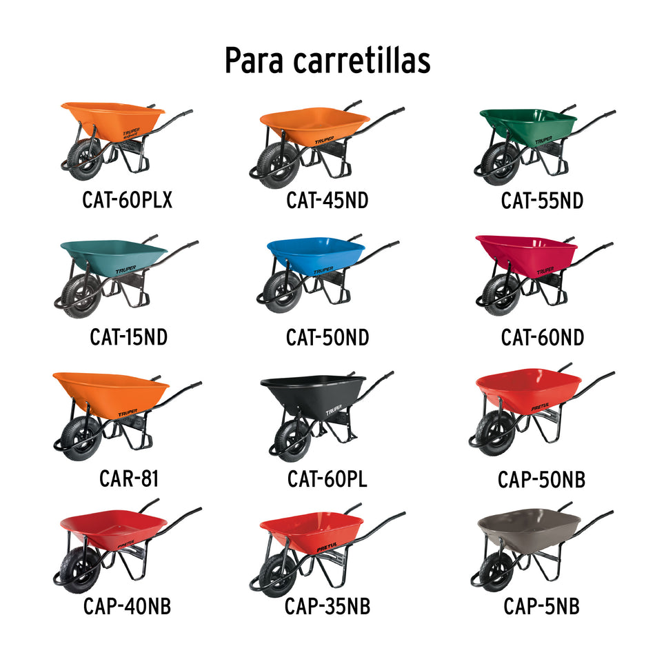 Juego de 2 palancas para cambio de llanta de carretilla Caja con 6, 11089