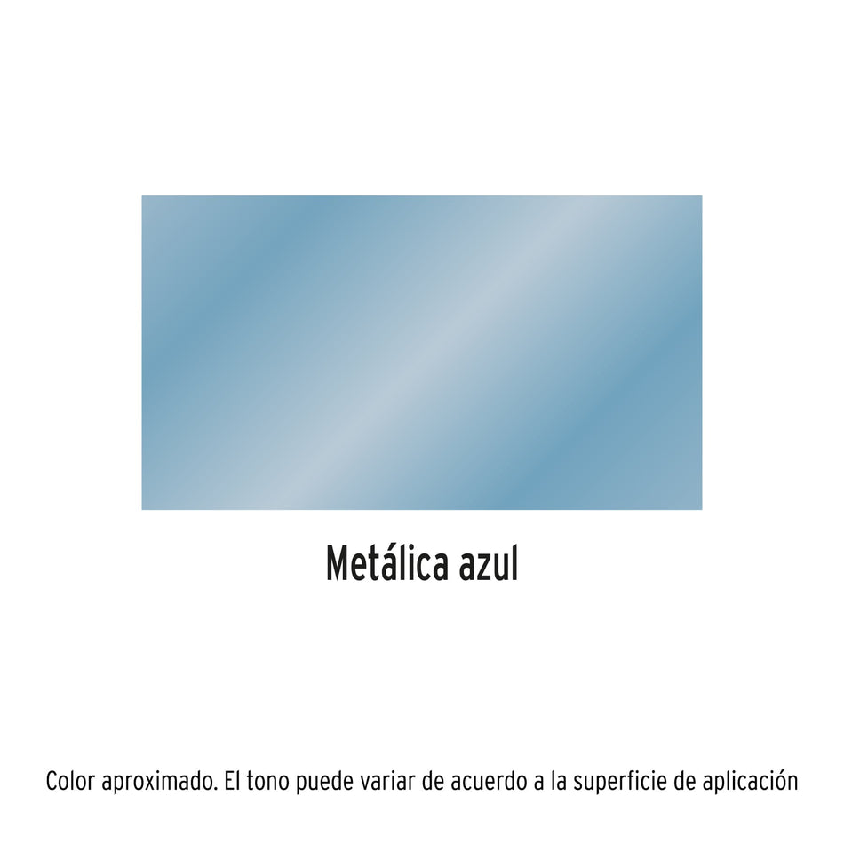 Pintura en aerosol, azul metálico, bote esbelto, 400 ml Caja con 4, 19060
