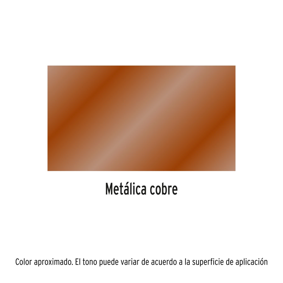 Pintura en aerosol, cobre metálico, bote esbelto, 400 ml Caja con 4, 19067