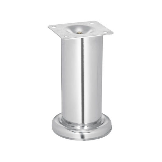 Pata para sofa y mueble, cromo, 120 mm altura, Hermex Caja con 4, 49303