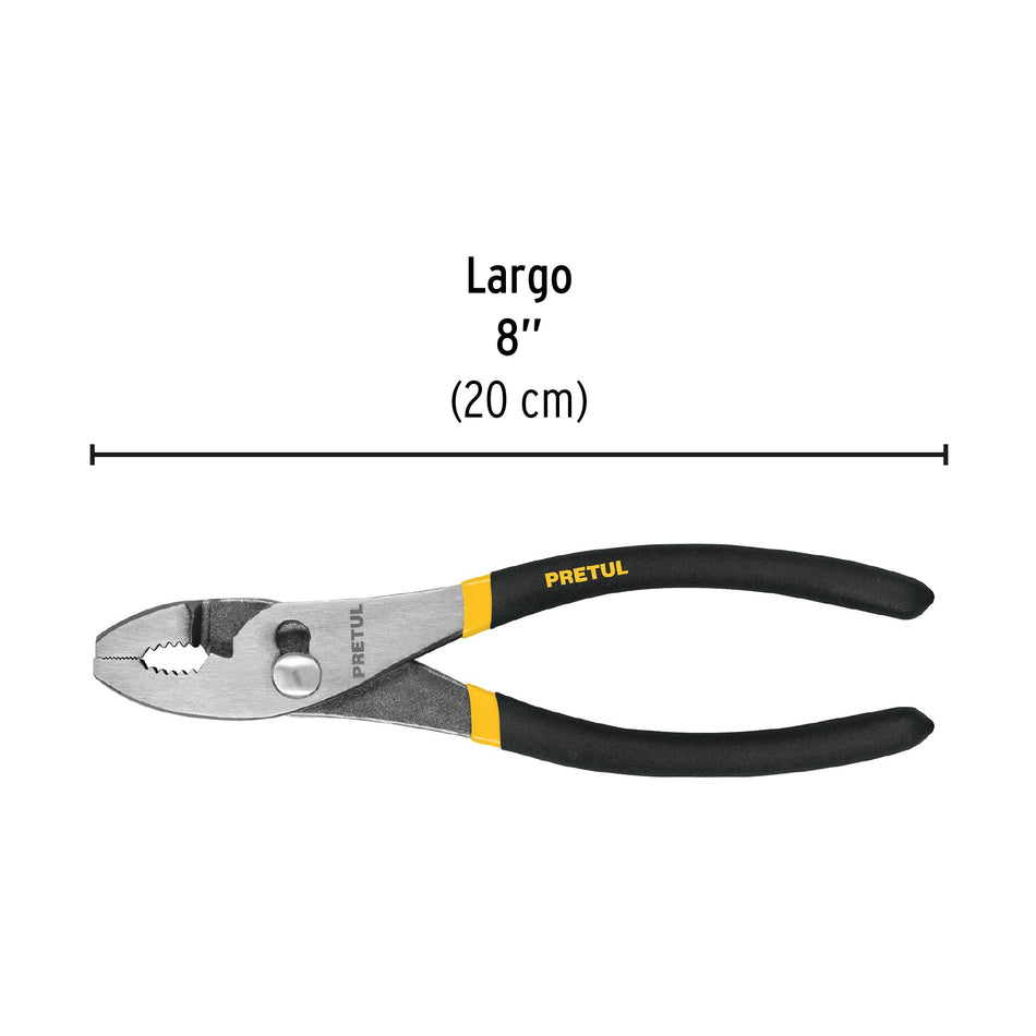 Pinza de chofer 8' mango de vinil, a granel, Pretul Caja con 12, 22709