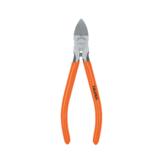 Pinza de corte al ras 6' mango de PVC, Truper Caja con 6, 103570