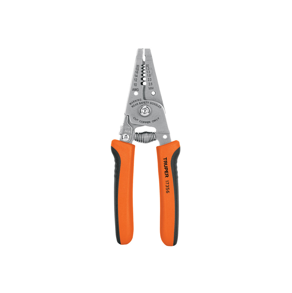 Pinza 6' pela cables, 26 a 16 AWG, TRUPER Caja con 6, 17356