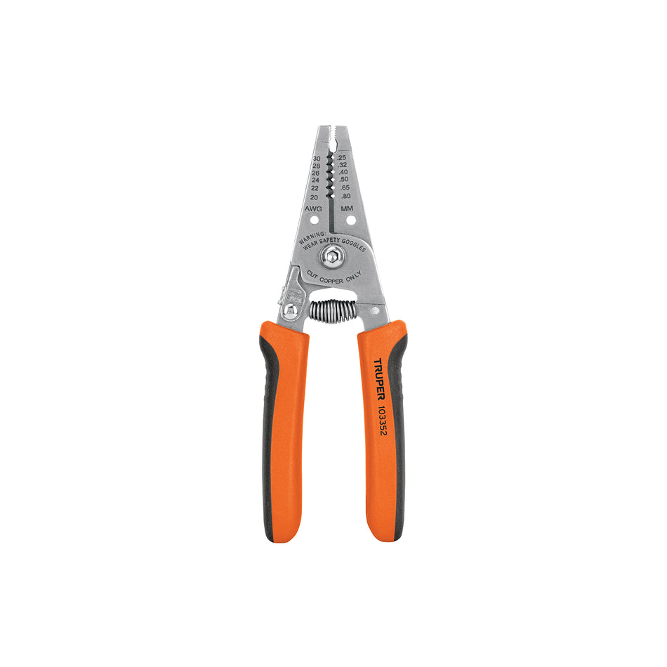 Pinza 6' pela cables, 30 a 20 AWG, TRUPER Caja con 6, 103352