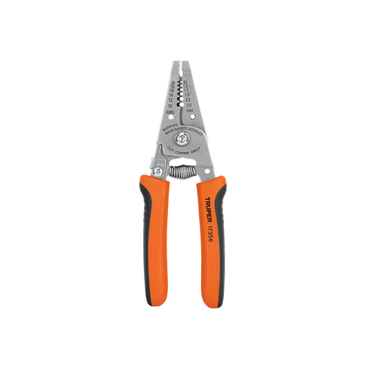 Pinza 6' pela cables, 26 a 16 AWG, TRUPER Caja con 6, 17356