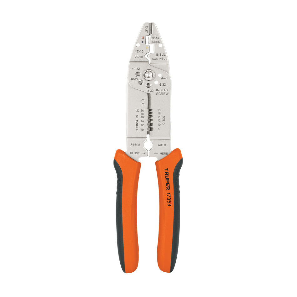 Pinza 9' pela cables, 26 a 10 AWG, TRUPER Caja con 6, 17353