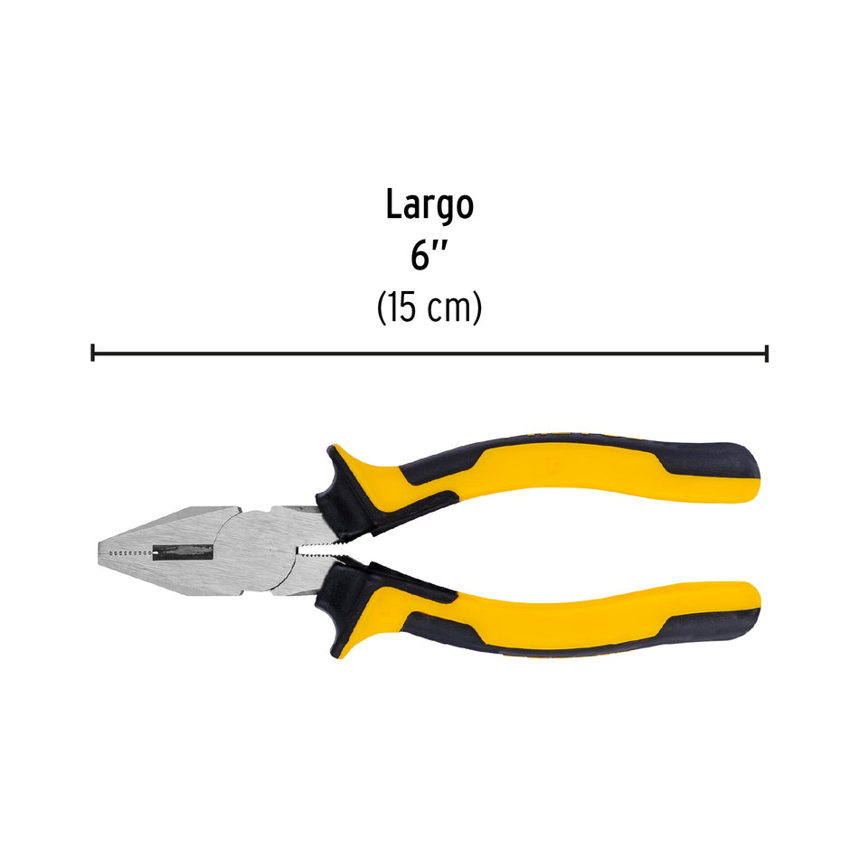 Pinza para electricista 6' mango Comfort Grip, Pretul Caja con 6, 27156