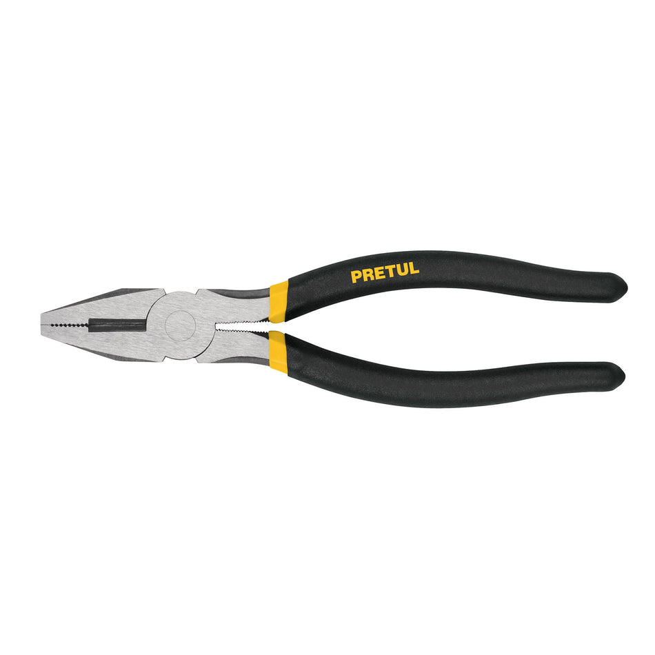 Pinza para electricista 8' mango de vinil, a granel, Pretul Caja con 12, 22708