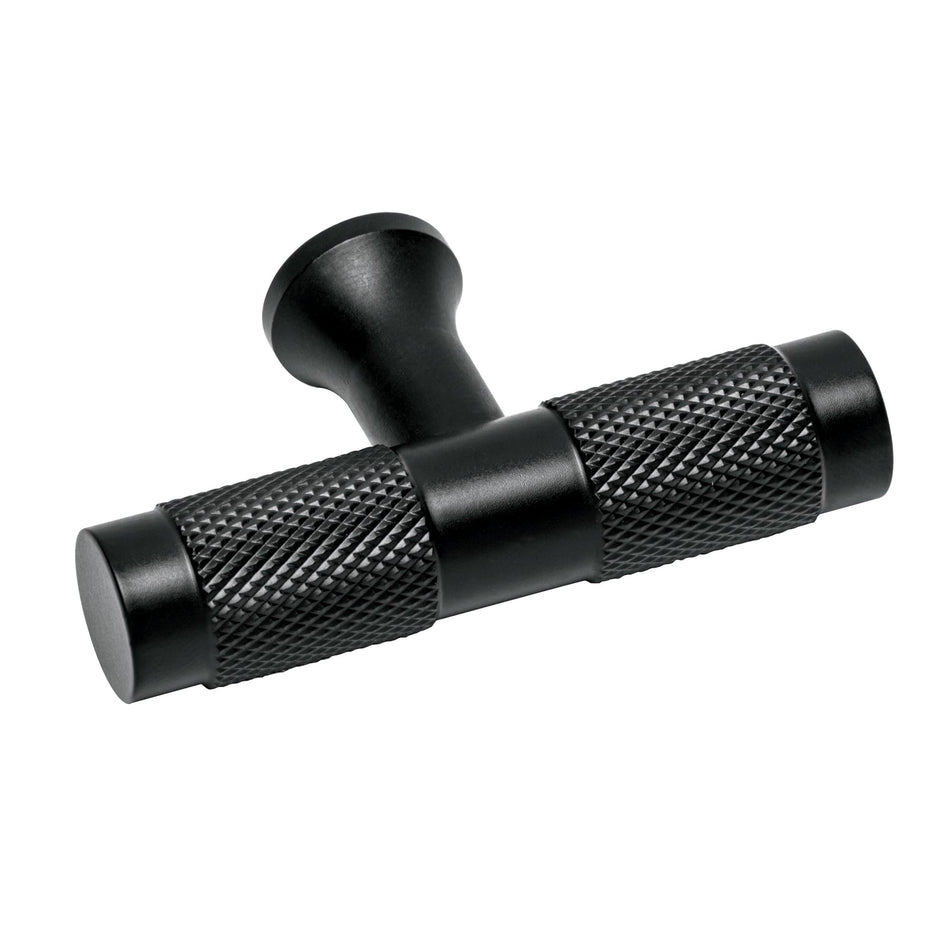 Perilla metálica estilo 'Segovia', negro, Hermex Caja con 12, 45830